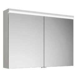 Burgbad Lin20 Spiegelschrank Mit LED-Beleuchtung, 100 Cm, 2 Spiegeltüren