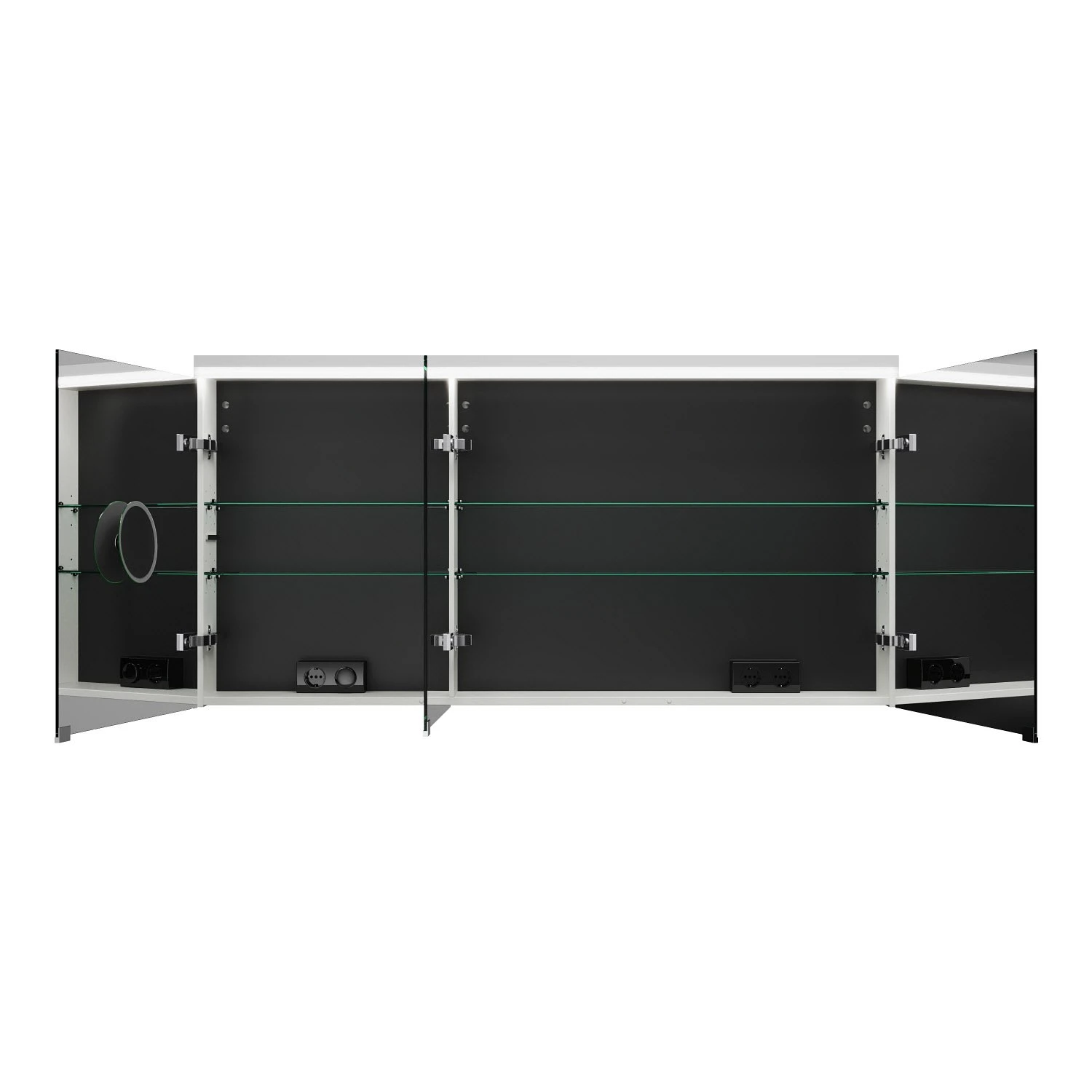 Burgbad Lin20 Spiegelschrank Mit LED-Beleuchtung, 140 Cm, 3 Spiegeltüren, Rechts, Mit Waschtischbeleuchtung 5 Burgbad Lin20 Spiegelschrank Mit LED-Beleuchtung, 140 Cm, 3 Spiegeltüren, Rechts, Mit Waschtischbeleuchtung - Image 3