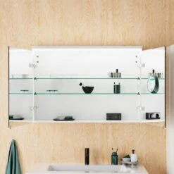 Burgbad Lin20 Spiegelschrank Mit LED-Beleuchtung, 100 Cm, 2 Spiegeltüren 20 Burgbad Lin20 Spiegelschrank Mit LED-Beleuchtung, 100 Cm, 2 Spiegeltüren -Duravit Verkaufsgeschäft burgbad lin20 spiegelschraenke spiegelschrank mit led 11025598