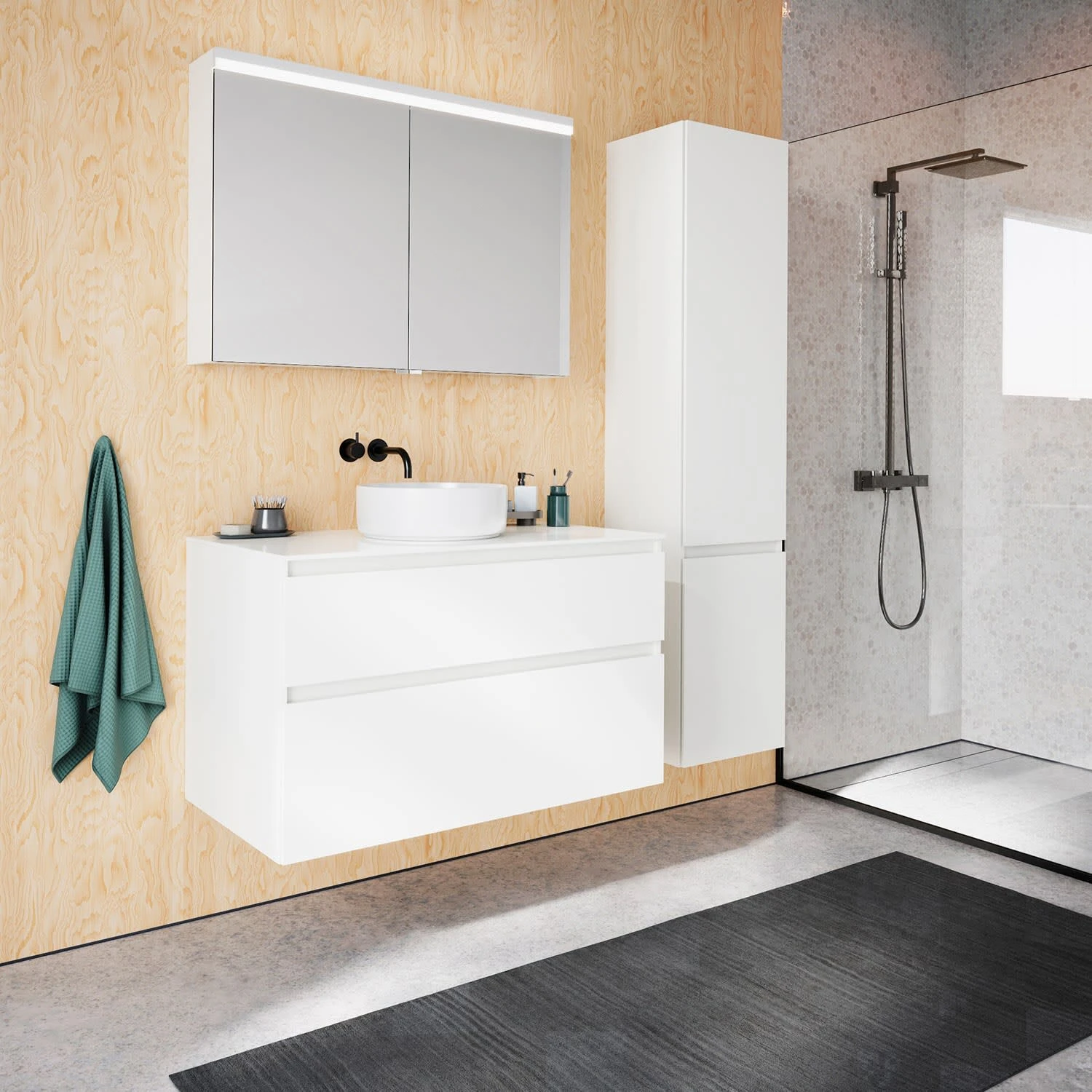 Burgbad Lin20 Spiegelschrank Mit LED-Beleuchtung, 100 Cm, 2 Spiegeltüren 11 Burgbad Lin20 Spiegelschrank Mit LED-Beleuchtung, 100 Cm, 2 Spiegeltüren - Image 9