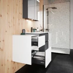 Burgbad Lin20 Unterschrank 40 Cm, 1 Auszug, 1 Schublade -Duravit Verkaufsgeschäft burgbad lin20 unterschraenke unterschrank 40 cm 10899101