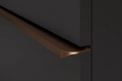 Duravit D-Neo Konsolenwaschtischunterbau 80 X 66,4 Cm, 2 Auszüge, Griff Bronze Gebürstet