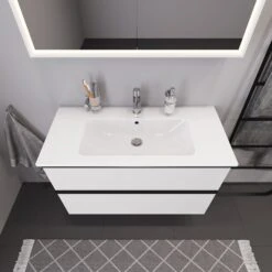Duravit ME By Stark Waschtisch Mit D-Neo Waschtischunterschrank 101 Cm Mit 2 Auszügen -Duravit Verkaufsgeschäft duravit neo badmoebel waschtischunterbauten me by 7044195