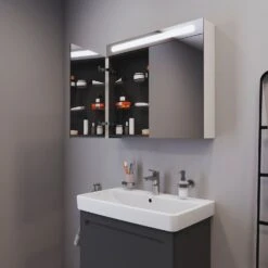 Duravit No. 1 Spiegelschrank 100 X 70 Cm, 2 Türen -Duravit Verkaufsgeschäft duravit no 1 badmoebel spiegelschrank 100 10540085