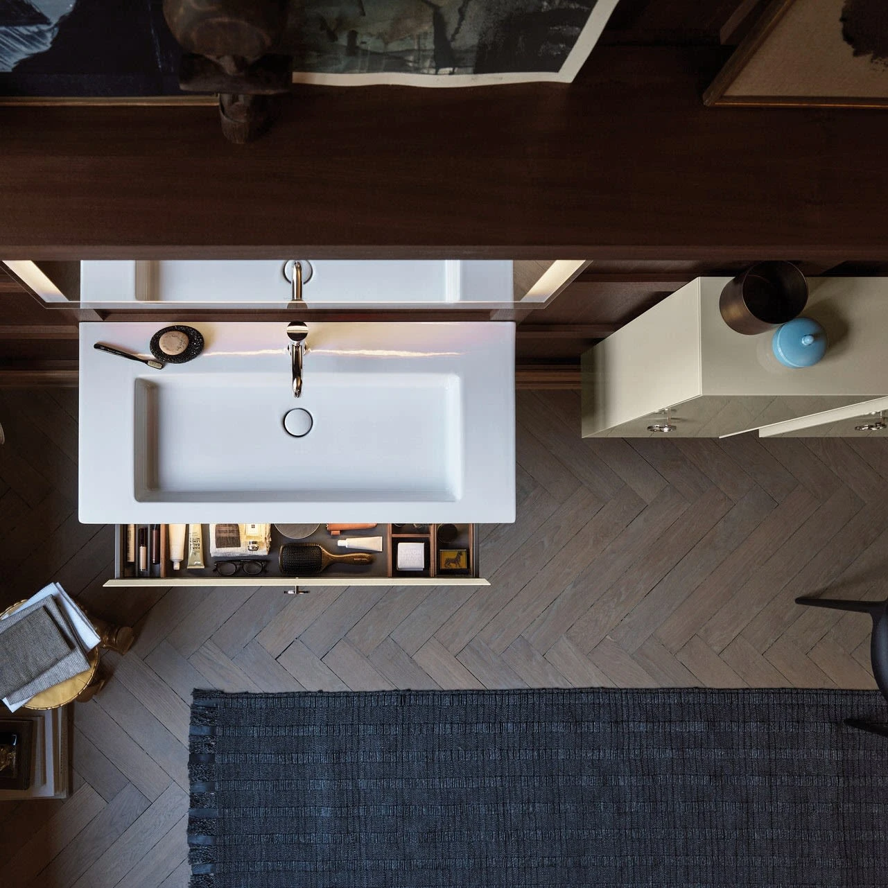 Duravit White Tulip Metallkonsole 68,4 X 76 Cm, Mit Handtuchhalter Links Und Rechts 4 Duravit White Tulip Metallkonsole 68,4 X 76 Cm, Mit Handtuchhalter Links Und Rechts - Image 2