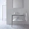 Duravit XViu Möbelwaschtisch 60 X 48 Cm C-bonded Ohne Hahnloch, Mit Metallkonsole, Bodenstehend 2 Duravit XViu Möbelwaschtisch 60 X 48 Cm C-bonded Ohne Hahnloch, Mit Metallkonsole, Bodenstehend -Duravit Verkaufsgeschäft duravit xviu moebelwaschtische bonded standmontage 60 3996427