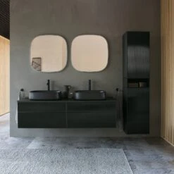 Duravit Zencha Konsolenwaschtischunterbau Mit Ausschnitt Rechts 130 X 44,2 Cm, 3 Auszüge Und 1 Offenes Fach, Mit Zusatzmodul "G" -Duravit Verkaufsgeschäft duravit zencha badmoebel waschtischunterbauten konsolenwaschtischunterbau mit 8647294