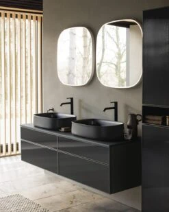 Duravit Zencha Konsolenwaschtischunterbau Mit Ausschnitt Links 130 X 28,1 Cm, 2 Auszüge, Mit Zusatzmodul "J" -Duravit Verkaufsgeschäft duravit zencha badmoebel waschtischunterbauten konsolenwaschtischunterbau mit 8652157