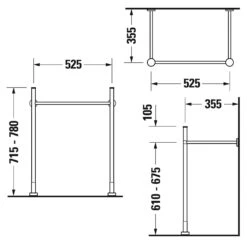Duravit Vero Air Metallkonsole