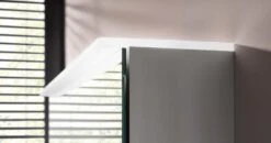 Emco Flat 2 Design LED-Lichtspiegelschrank 60 Cm, Mit Lichtsegel, 1 Tür