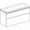 Geberit ICon Set Möbelwaschtisch 120 Cm Schmaler Rand, Mit Unterschrank, 2 Schubladen Und Waschbeckenanschluss -Duravit Verkaufsgeschäft geberit badkeramik und badmoebel icon waschtische 4540973