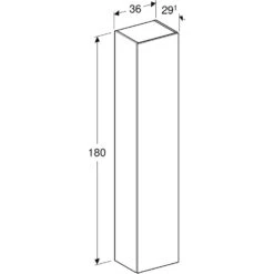 Geberit ONE Hochschrank, 1 Tür 36 X 180 Cm