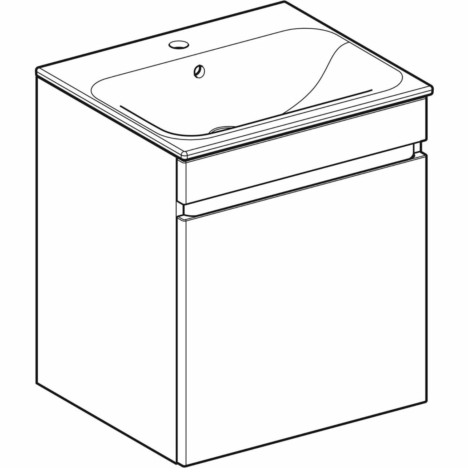Geberit Renova Plan Set Möbelwaschtisch Schmaler Rand Mit 1 Schublade Und 1 Innenschublade 55 Cm 2 Geberit Renova Plan Set Möbelwaschtisch Schmaler Rand Mit 1 Schublade Und 1 Innenschublade 55 Cm