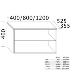 Burgbad Cube Regal 80 X 52,5 X 46 Cm