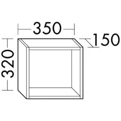 Burgbad Eqio Regal 35 X 15 X 32 Cm -Duravit Verkaufsgeschäft hersteller burgbad eqio regale abdeckplatten 35 1444151