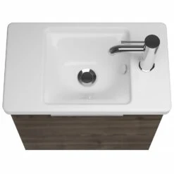 Burgbad Eqio Waschtischkombination Mit Keramik-Waschtisch 53 Cm, Mit Griff G0146