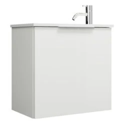 Burgbad Eqio Waschtischkombination Mit Mineralguss-Waschtisch 52 Cm, Mit Griff G0146