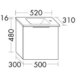 Burgbad Eqio Waschtischkombination Mit Mineralguss-Waschtisch 52 Cm, Mit Griff G0146 9 Burgbad Eqio Waschtischkombination Mit Mineralguss-Waschtisch 52 Cm, Mit Griff G0146 -Duravit Verkaufsgeschäft hersteller burgbad eqio waschtischkombinationen mit mineralguss 2625925