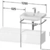 Duravit Happy D.2 Plus C-shaped Waschtisch Mit 1 Hahnloch, 120 X 49 Cm, Mit 2 Schubkästen Und Anbau Links 1 Duravit Happy D.2 Plus C-shaped Waschtisch Mit 1 Hahnloch, 120 X 49 Cm, Mit 2 Schubkästen Und Anbau Links -Duravit Verkaufsgeschäft hersteller duravit happy 2 plus badmoebel 3975200