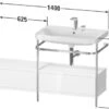 Duravit Happy D.2 Plus C-shaped Waschtisch Mit 1 Hahnloch, 140 X 49 Cm, Mit 2 Schubkästen Und Anbau Links -Duravit Verkaufsgeschäft hersteller duravit happy 2 plus badmoebel 3975212