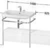 Duravit Happy D.2 Plus C-shaped Waschtisch Mit 2 Hahnlöchern, 140 X 49 Cm, Mit 2 Schubkästen Und Anbau Rechts -Duravit Verkaufsgeschäft hersteller duravit happy 2 plus badmoebel 3975242