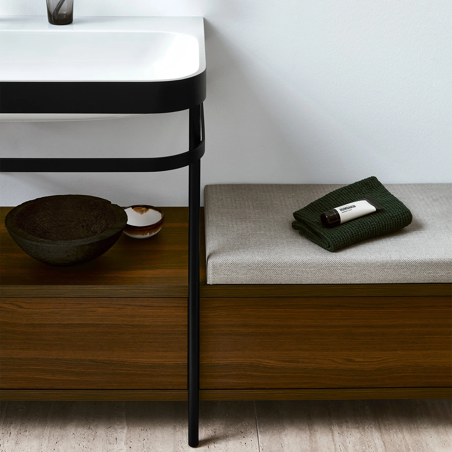 Duravit Happy D.2 Plus C-bonded Waschtisch Mit 1 Hahnloch, 160 X 49 Cm, Mit 2 Schubkästen Und Anbau Rechts 4 Duravit Happy D.2 Plus C-bonded Waschtisch Mit 1 Hahnloch, 160 X 49 Cm, Mit 2 Schubkästen Und Anbau Rechts - Image 2