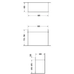 Duravit Vero Metallkonsole Für Vero Waschtische 100 Cm