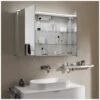 Emco Asis Flat LED Lichtspiegelschrank 60 Cm, Mit 2 Türen -Duravit Verkaufsgeschäft hersteller emco asis spiegelschraenke flat led 888118