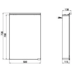 Emco Asis Flat LED Lichtspiegelschrank 50 Cm -Duravit Verkaufsgeschäft hersteller emco asis spiegelschraenke flat led 888135