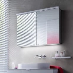 Emco Asis Pure LED Lichtspiegelschrank 120 Cm Mit Waschplatzbeleuchtung -Duravit Verkaufsgeschäft hersteller emco asis spiegelschraenke pure led 1390833