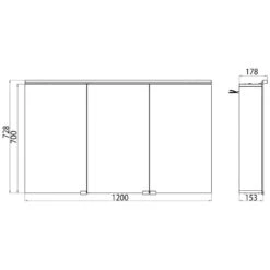 Emco Asis Pure LED Lichtspiegelschrank 120 Cm Mit Waschplatzbeleuchtung -Duravit Verkaufsgeschäft hersteller emco asis spiegelschraenke pure led 1390845