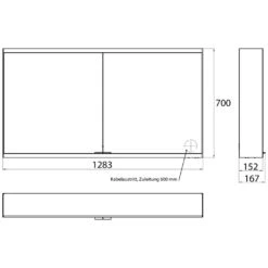 Emco Asis Prime 2 Lichtspiegelschrank 130 X 70 Cm Aufputzmodell -Duravit Verkaufsgeschäft hersteller emco spiegelschraenke asis prime 2 2120527