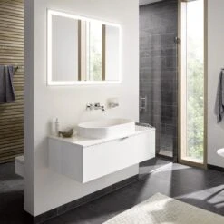 Emco Asis Prime Lichtspiegelschrank 130 X 70 Cm Unterputzmodell Mit Lichtpaket, 2 Steckdosen