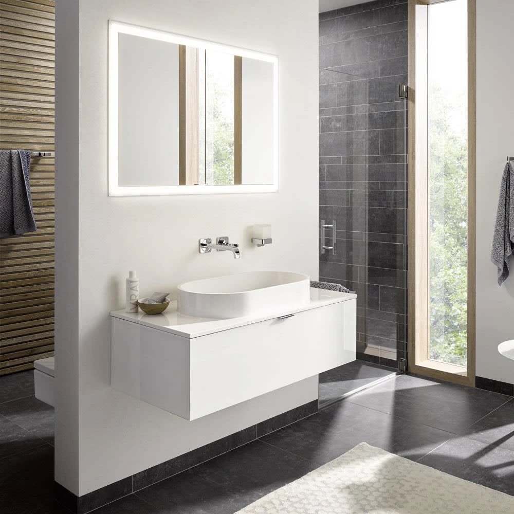 Emco Asis Prime Lichtspiegelschrank 130 X 70 Cm Unterputzmodell Mit Lichtpaket, 2 Steckdosen 3 Emco Asis Prime Lichtspiegelschrank 130 X 70 Cm Unterputzmodell Mit Lichtpaket, 2 Steckdosen