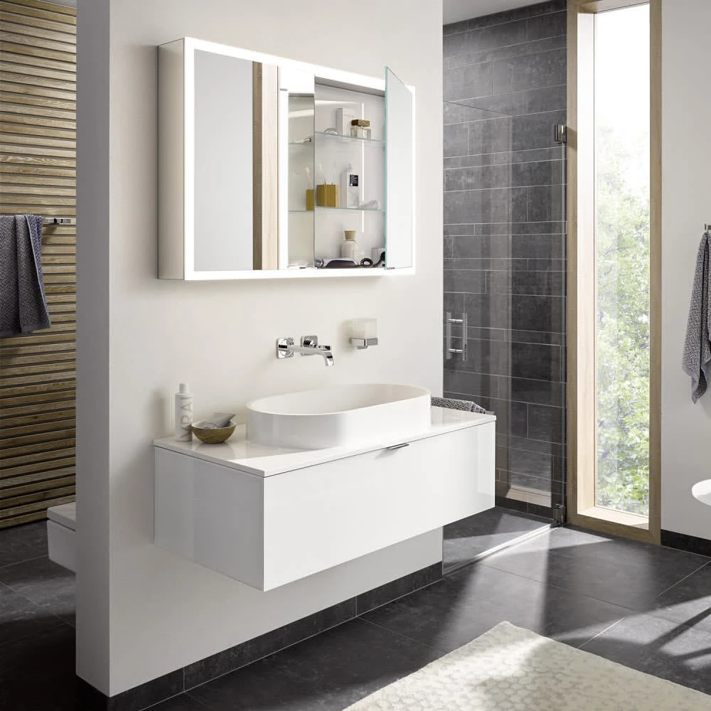 Emco Asis Prime Lichtspiegelschrank 120 X 70 Cm Aufputzmodell Mit 2 Türen Und Lichtpaket 4 Emco Asis Prime Lichtspiegelschrank 120 X 70 Cm Aufputzmodell Mit 2 Türen Und Lichtpaket - Image 2