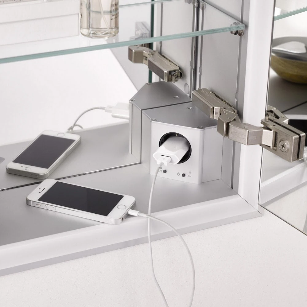 Emco Asis Prime Lichtspiegelschrank 130 X 70 Cm Unterputzmodell Mit Lichtpaket, 2 Steckdosen 7 Emco Asis Prime Lichtspiegelschrank 130 X 70 Cm Unterputzmodell Mit Lichtpaket, 2 Steckdosen - Image 5