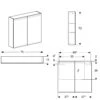 Geberit Option Spiegelschrank Mit Beleuchtung 75 Cm