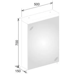 Keuco Royal Reflex.2 Spiegelschrank 50 Cm Türanschlag Links -Duravit Verkaufsgeschäft hersteller keuco spiegelschraenke royal reflex 2 1210253