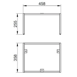Keuco X-Line Bodengestell 46 X 25,5 X 36 Cm -Duravit Verkaufsgeschäft hersteller keuco x line zubehoer bodengestell 2900335