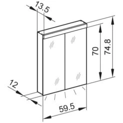 Kronenbach Moon 2.0, 3000K LED-Spiegelschrank 59,5 Cm Mit 2 Türen Und Steckdose Links Unten 10 Kronenbach Moon 2.0, 3000K LED-Spiegelschrank 59,5 Cm Mit 2 Türen Und Steckdose Links Unten -Duravit Verkaufsgeschäft hersteller kronenbach spiegelschraenke moon 2 spiegelschrank 3995131