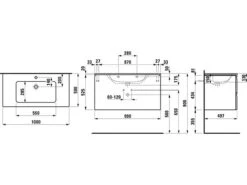 LAUFEN Pro S Waschtischkombination Mit 2 Auszügen 100 X 50 Cm -Duravit Verkaufsgeschäft hersteller laufen badmoebel pro waschtischkombination 2 1604634
