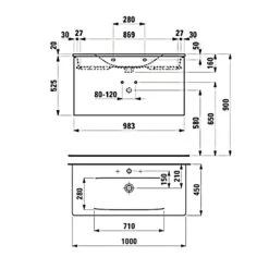 LAUFEN Palace Waschtischkombination 100 Cm Mit Griffleiste Eloxiert 7 LAUFEN Palace Waschtischkombination 100 Cm Mit Griffleiste Eloxiert -Duravit Verkaufsgeschäft hersteller laufen waschtischkombinationen palace 100 cm 2934610