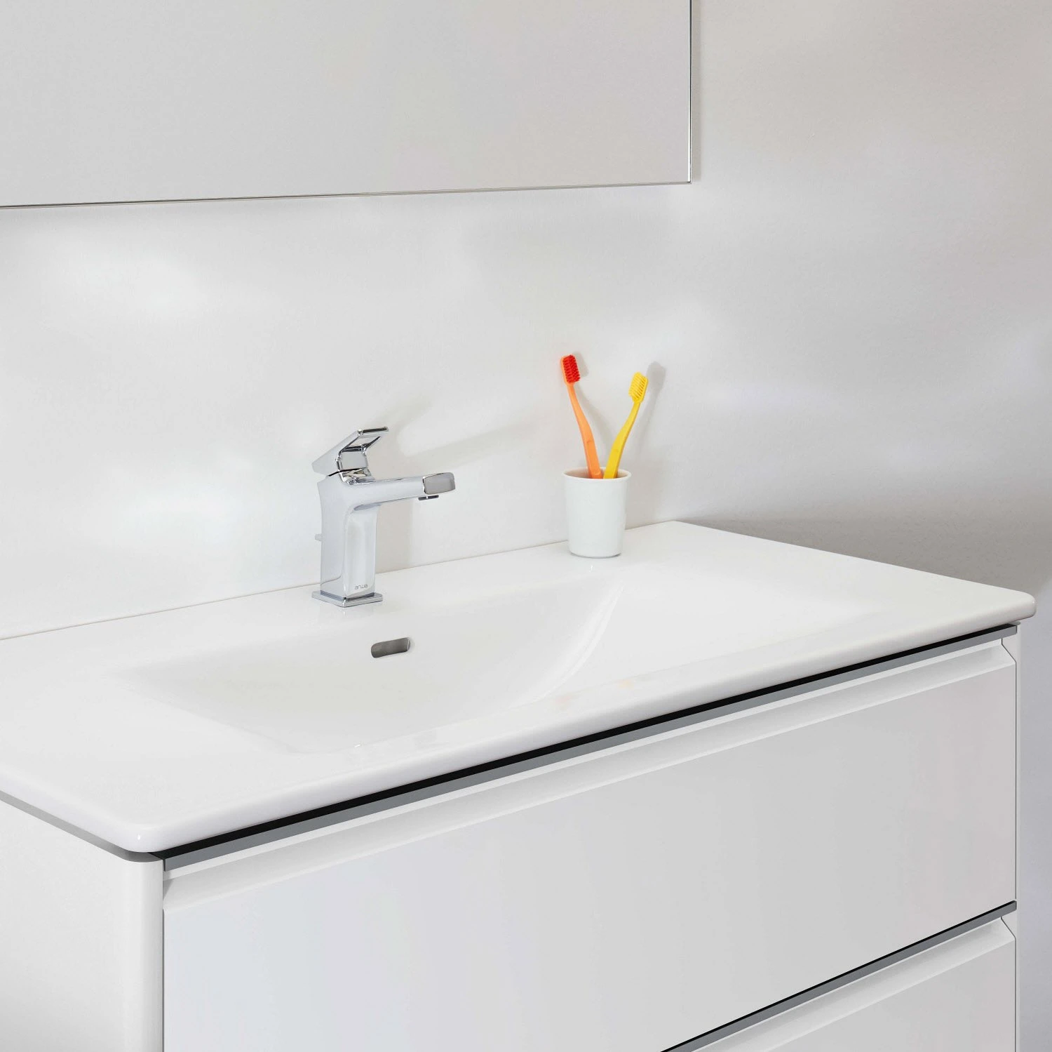 LAUFEN Palace Waschtischkombination 80 Cm Mit Griffleiste Eloxiert 4 LAUFEN Palace Waschtischkombination 80 Cm Mit Griffleiste Eloxiert - Image 2