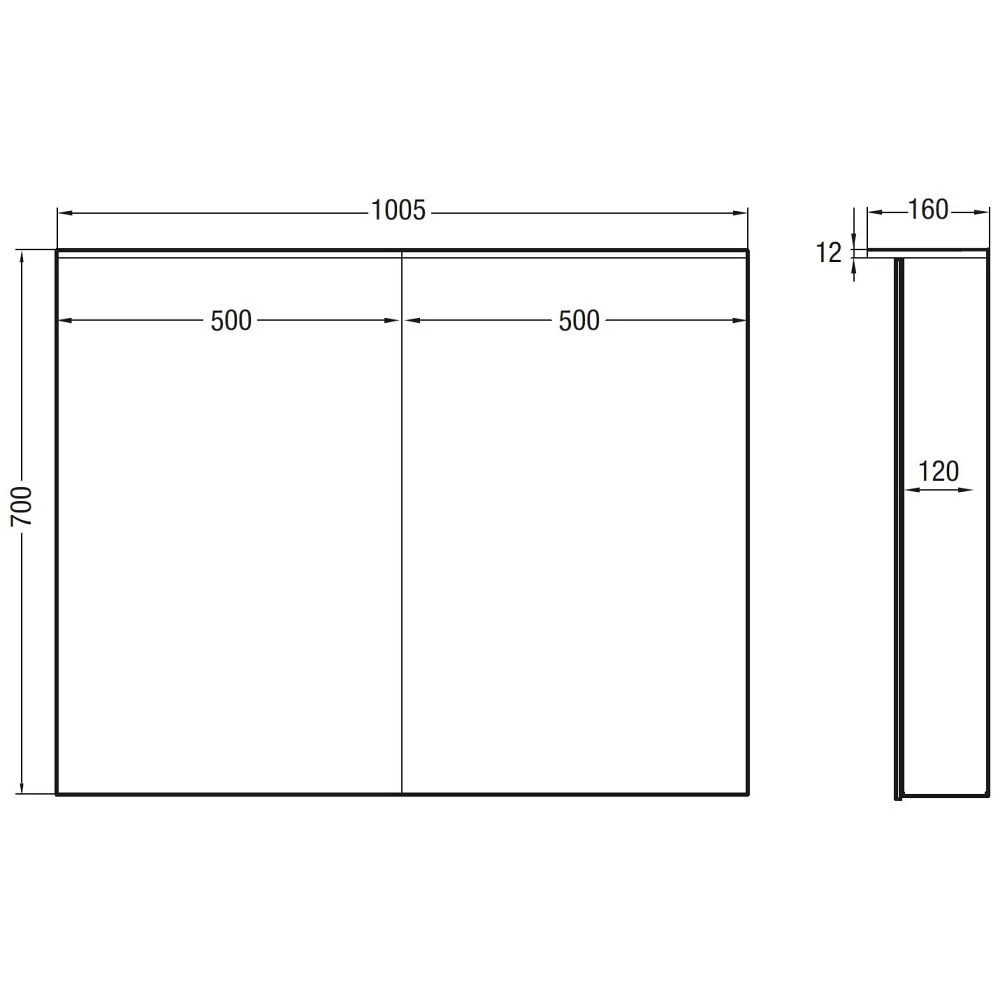 Loft 2.0 Spiegelschrank 100 Cm 6 Loft 2.0 Spiegelschrank 100 Cm - Image 4