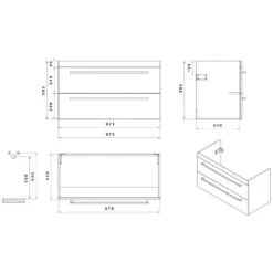 Fara 2.0 Waschtisch Mit Unterschrank 100 Cm Mit 2 Auszügen 7 Fara 2.0 Waschtisch Mit Unterschrank 100 Cm Mit 2 Auszügen -Duravit Verkaufsgeschäft hersteller megabad sortiment badmoebel moebelkombinationen porzellanwaschtisch 1005866
