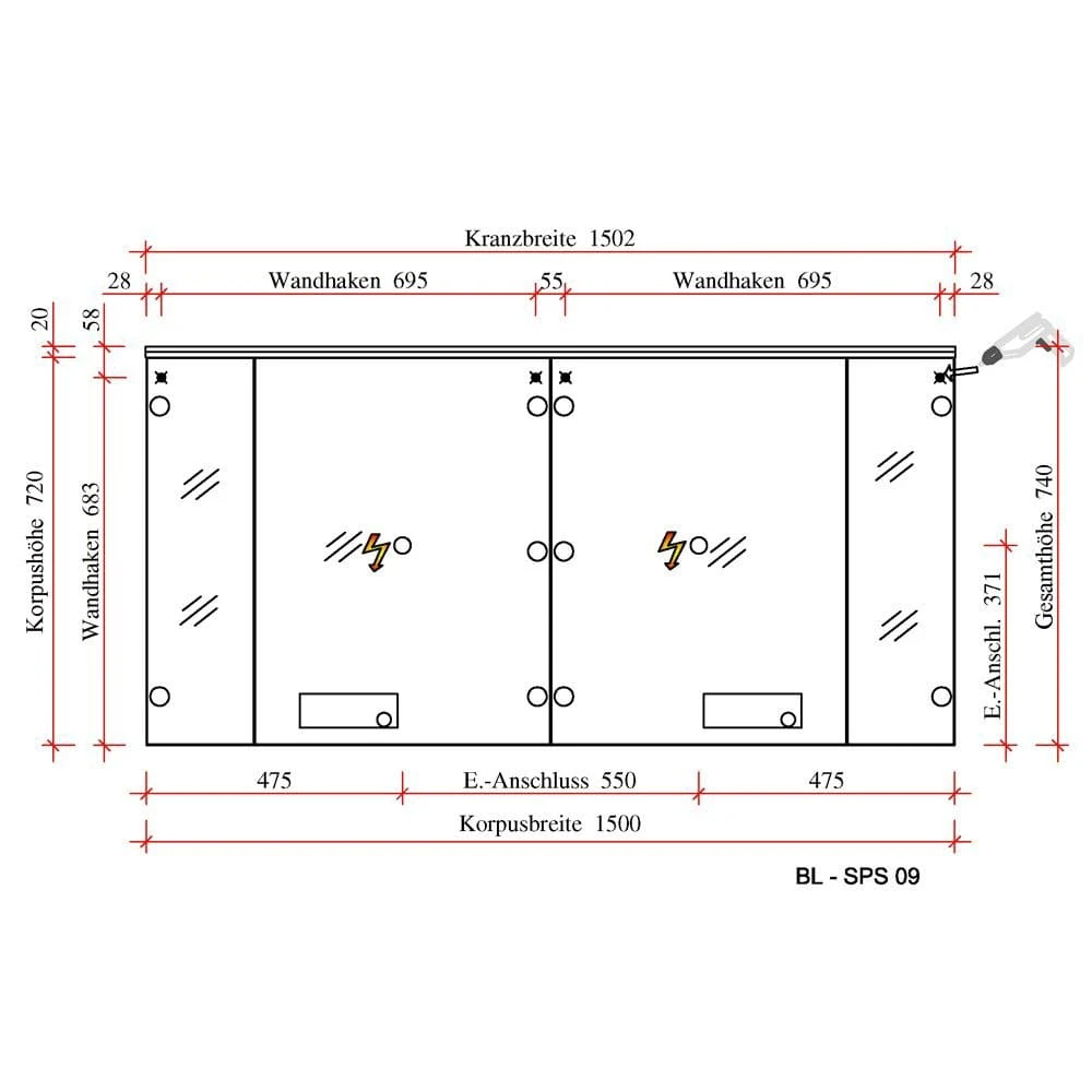 Pelipal Balto Spiegelschrank 150,2 X 27 X 74 Cm Mit LED Lichtkranz 5 Pelipal Balto Spiegelschrank 150,2 X 27 X 74 Cm Mit LED Lichtkranz - Image 3