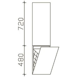 Pelipal Cassca Midischrank 30 X 33 X 121 Cm Mit 1 Wäschekippe, 1 Drehtür, Anschlag Rechts, Griff N1, PG2 -Duravit Verkaufsgeschäft hersteller pelipal cassca hoch und seitenschraenke 3249578