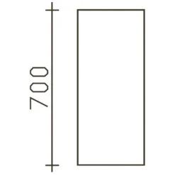 Pelipal Cassca Wandschrank 30 X 17 X 70 Cm Mit 1 Drehtür, Anschlag Rechts, Griff C1, PG2 -Duravit Verkaufsgeschäft hersteller pelipal cassca hoch und seitenschraenke 3249602