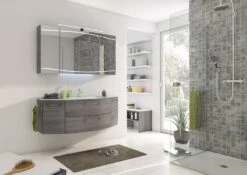 Pelipal Cassca Spiegelschrank 100 X 17 X 70 Cm Mit LED Aufsatzleuchte