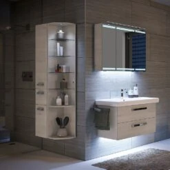 Pelipal Anschlussregal 29 X 30,7 X 168 Cm, Mit LED Beleuchtung, Variante Rechts